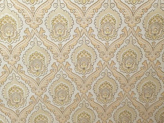 Image 1 of 13129 Vintage Baroque Textured Wallpaper 1970s