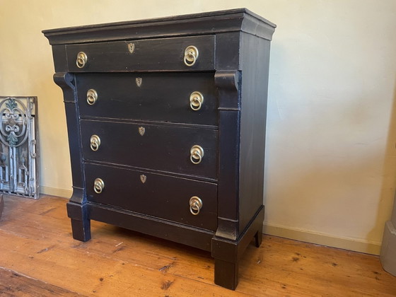 Image 1 of Impressive Antique Chest of Drawers Dresser Dutch