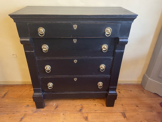 Image 1 of Impressive Antique Chest of Drawers Dresser Dutch