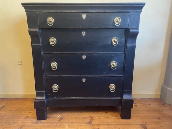 Image 1 of Impressive Antique Chest of Drawers Dresser Dutch