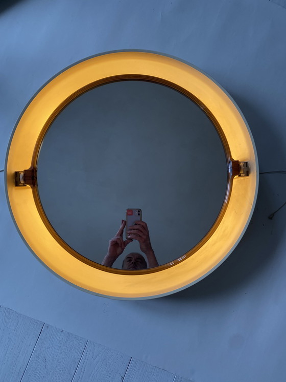 Image 1 of Round Backlit Wall Mirror By Allibert