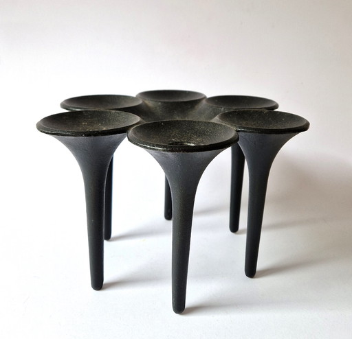 Christel and Christer Holmgren -Cast Iron Candlestick Hornblower