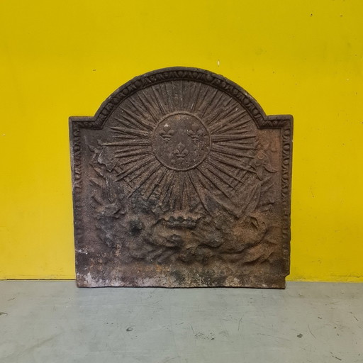 French Fireside Plate With Bourbon Coat of Arms, 18th Century