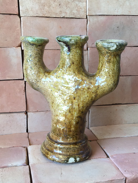 Image 1 of Tamegroute candlestick pottery