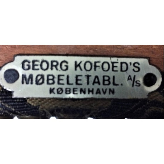 Image 1 of Set of 6 vintage mahogany dining chairs by Georg Kofoed, Denmark 1930