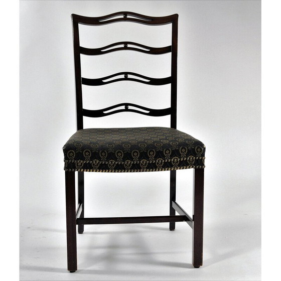 Image 1 of Set of 6 vintage mahogany dining chairs by Georg Kofoed, Denmark 1930