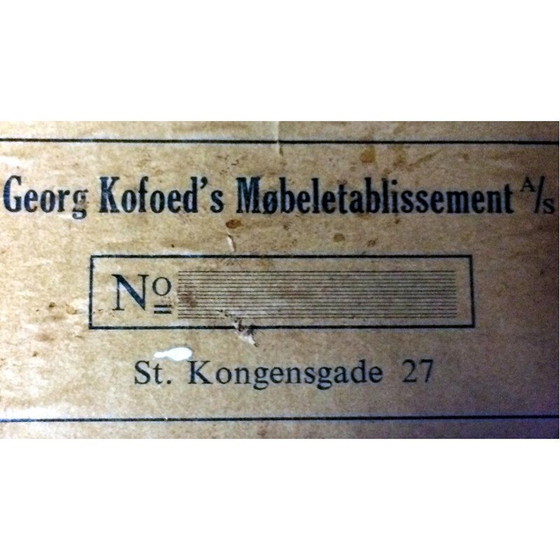 Image 1 of Set of 6 vintage mahogany dining chairs by Georg Kofoed, Denmark 1930