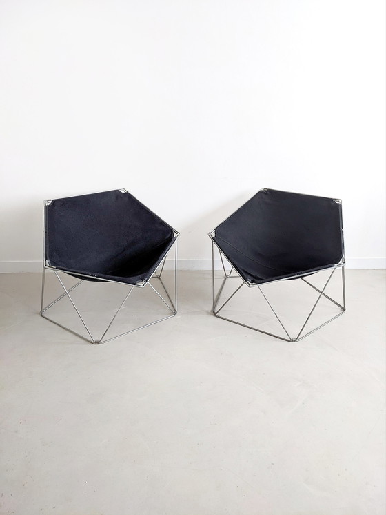 Image 1 of 2x Jean-Paul Barry & Kim Moltzer for Bofinger 1960's 'Penta' Chairs