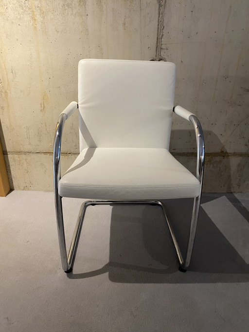 2x Vitra Visasoft In White Leather