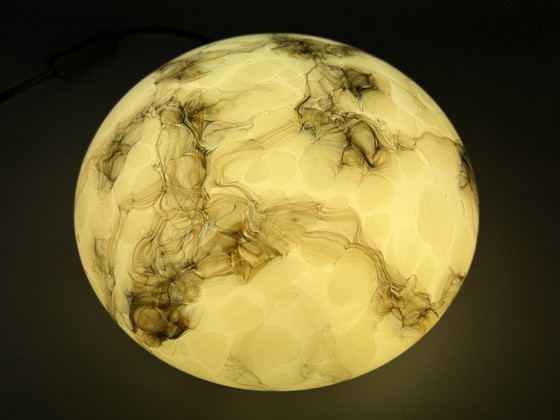 Image 1 of Art Deco Style Marbled Ceiling Light