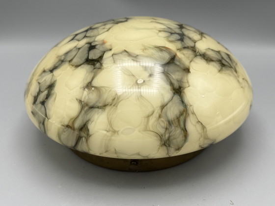 Image 1 of Art Deco Style Marbled Ceiling Light