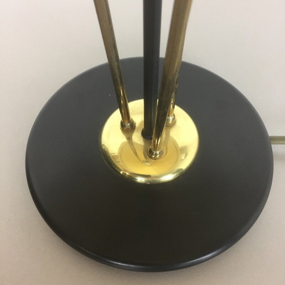 Image 1 of Vintage lamp with beige pleated shade, Italy 1960