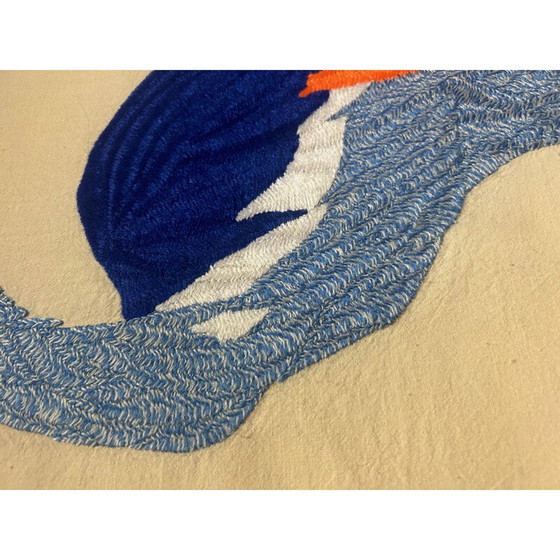 Image 1 of Vintage bird tapestry mounted on stretched cotton, 1970