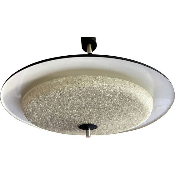 Image 1 of Vintage glass pendant lamp, 1970