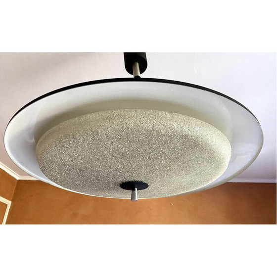 Image 1 of Vintage glass pendant lamp, 1970