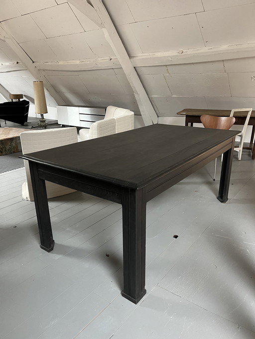 Black Antique Oak Table