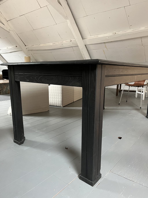 Black Antique Oak Table