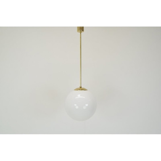 Image 1 of Mid-century glass pendant lamp by Kamenicky Senov, Czechoslovakia 1960s
