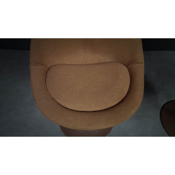 Image 1 of Pair of brown scandinavian armchairs by B. Johanson - 1960s