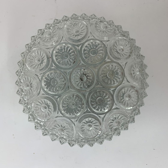 Image 1 of Glass Ceiling/Wall Lamp Sconce, Mid-Century Design, 1970s