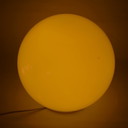 Lampe sphérique verte néon