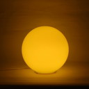 Lampada a sfera verde neon