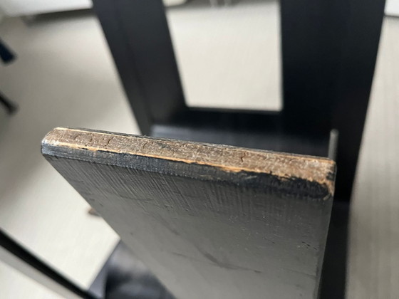 Image 1 of Silla de comedor Stripchair de Gijs Bakker para Castelijn, negro, años 70