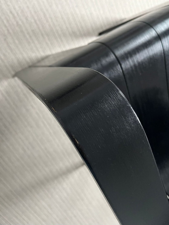 Image 1 of Silla de comedor Stripchair de Gijs Bakker para Castelijn, negro, años 70