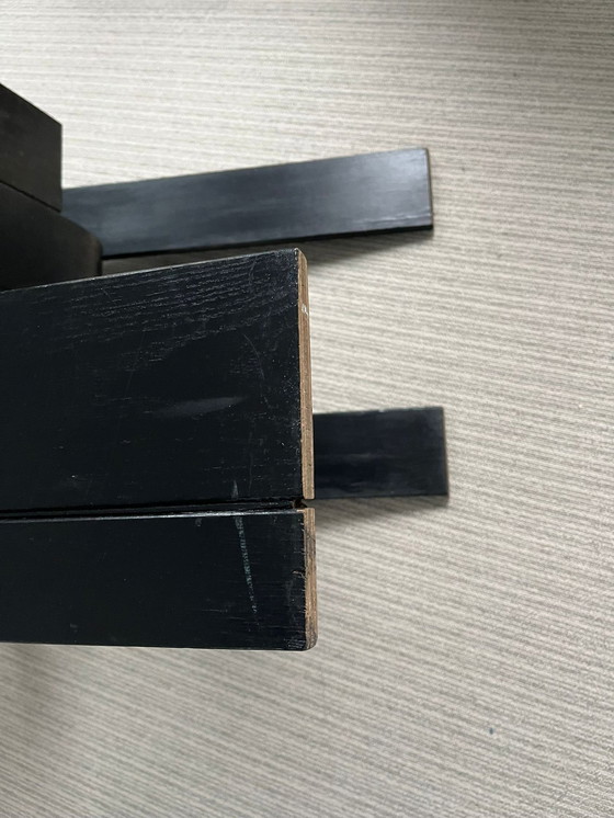 Image 1 of Silla de comedor Stripchair de Gijs Bakker para Castelijn, negro, años 70