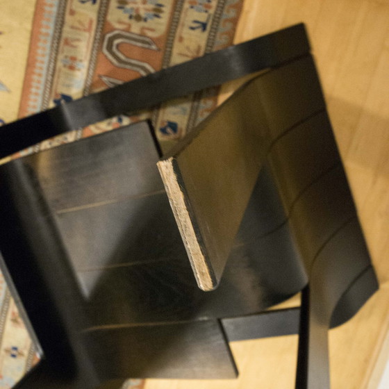 Image 1 of Silla de comedor Stripchair de Gijs Bakker para Castelijn, negro, años 70