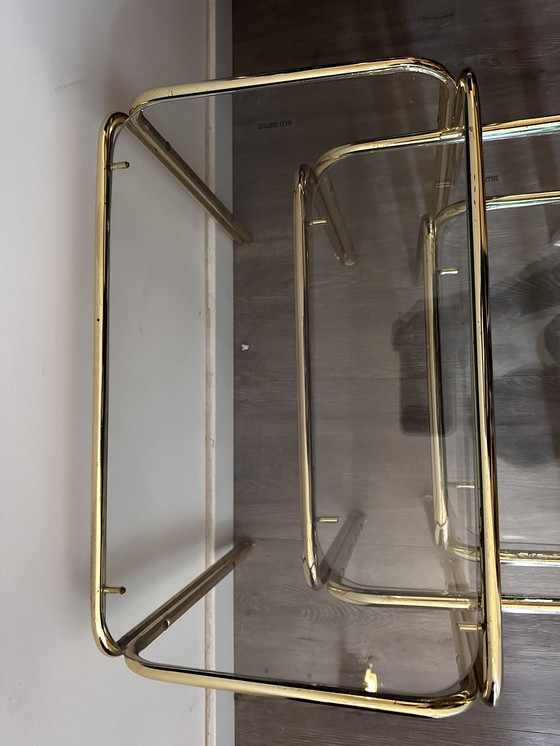 Image 1 of Mimi set Nesting tables brass