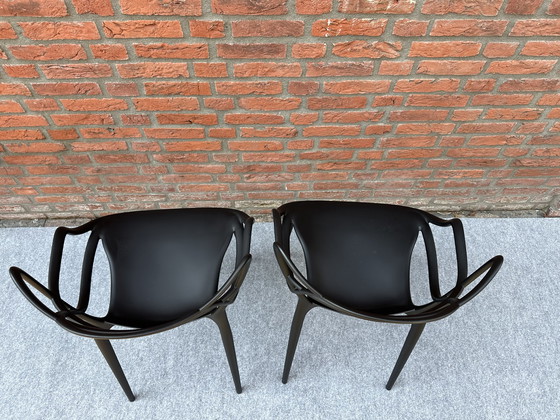 Image 1 of 2x chaise Kartell Masters de Philippe Starck