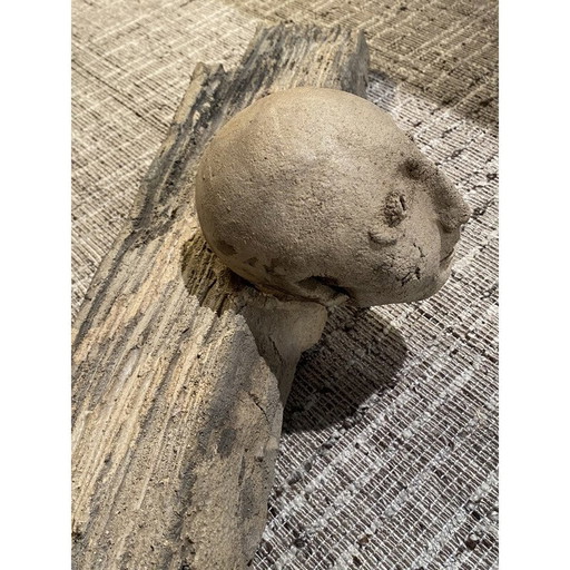 Vintage work in engobed terracotta by F. Carrasco, 2000