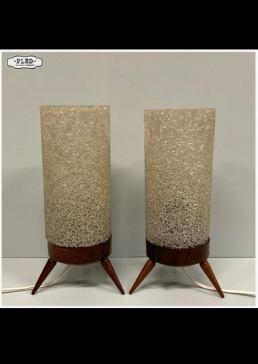 2x Mid - Century table lamps Pokrok Zilina