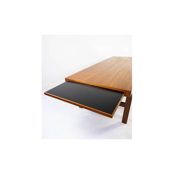 Image 1 of Vintage teak coffee table with extensions, Denmark 1960