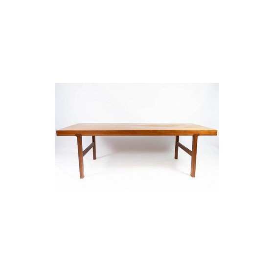 Image 1 of Vintage teak coffee table with extensions, Denmark 1960