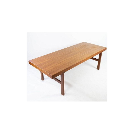 Image 1 of Vintage teak coffee table with extensions, Denmark 1960