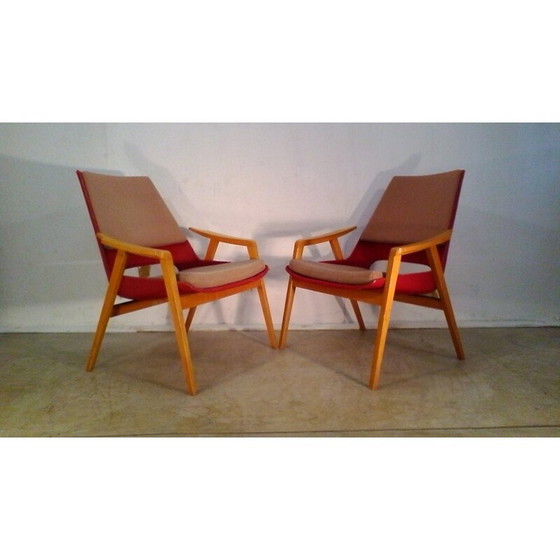 Image 1 of Set of 2 vintage Lounge Armchairs by Miroslav Navratil - 1960s