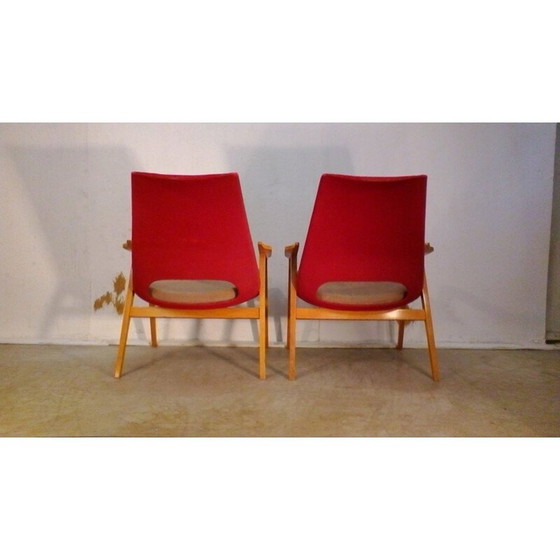 Image 1 of Set of 2 vintage Lounge Armchairs by Miroslav Navratil - 1960s