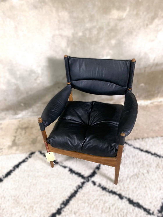 Image 1 of Mid Century Teak Armchair By Kristian Vedel "Modus" For Willadsen Møbelfabrik