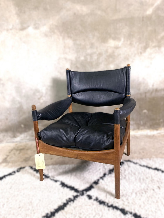 Image 1 of Mid Century Teak Armchair By Kristian Vedel "Modus" For Willadsen Møbelfabrik