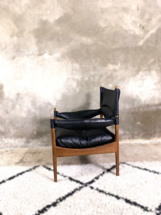 Image 1 of Mid Century Teak Armchair By Kristian Vedel "Modus" For Willadsen Møbelfabrik