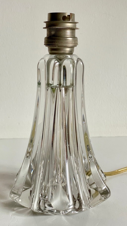 Art-Deco Crystal Star Lamp Stand France