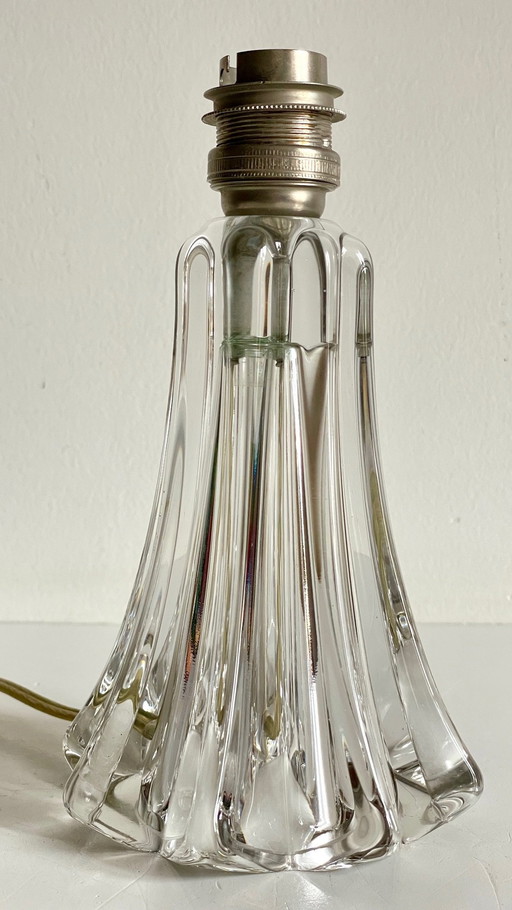 Art-Deco Crystal Star Lamp Stand France