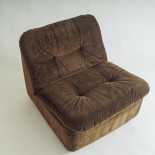 70S Velvet 1 Seat Sofa