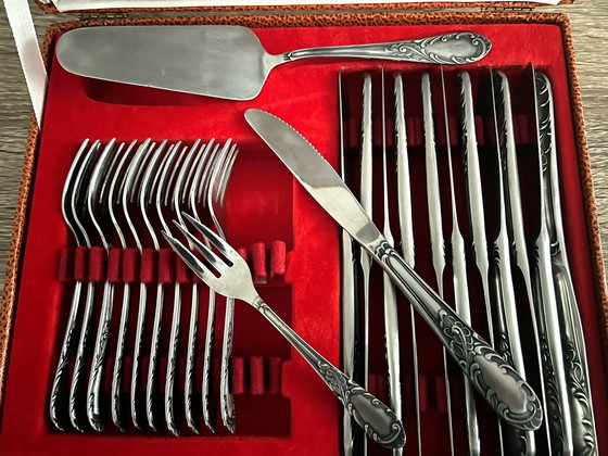 Image 1 of Amefa Ecrin/coffret 24 pieces dessert cutlery