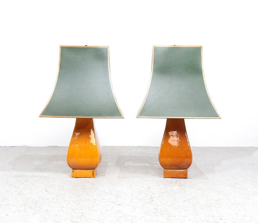 Zaccagnini Pottery Table Lamps, 1950S