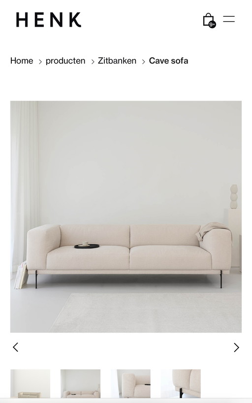 Studio Henk 3 seat Cave Sofa