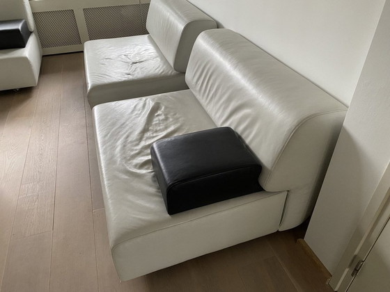 Image 1 of 3x Modular Seating Elements + Hocker Footstool + 2 Loose Armrests