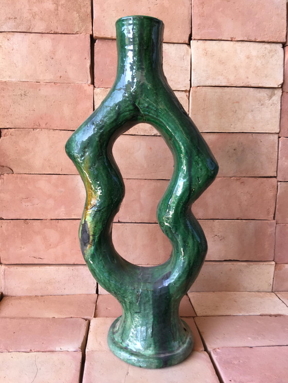 Image 1 of Tamegroute pottery Candlestick